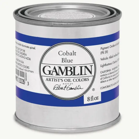 Gamblin Artist's Oil Color - Cobalt Blue, 8 oz Can {2}