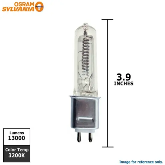 OSRAM 500w 120v EHC/EHB G9.5 Tungsten Single Ended Halogen Light Bulb {2}