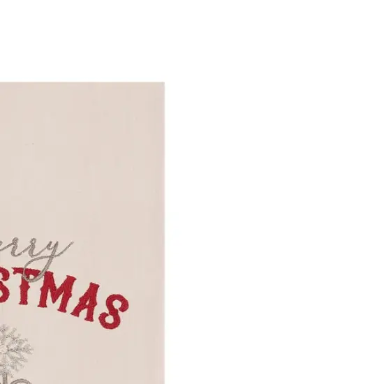 Merry Christmas Tree Flour Sack Kitchen Towel {4}