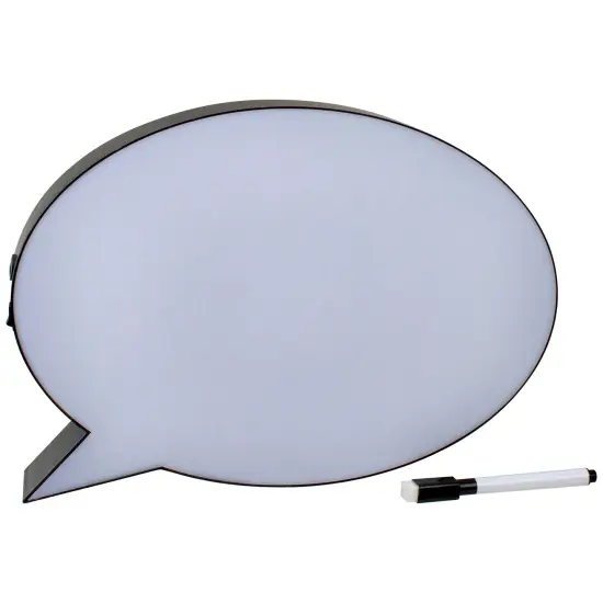 Northlight 12" LED Lighted Thought Cloud Dry Erase White Board {4}
