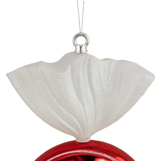 Northlight Swirl Peppermint Candy Shatterproof Commercial Christmas Ornament - 18" - Red {4}