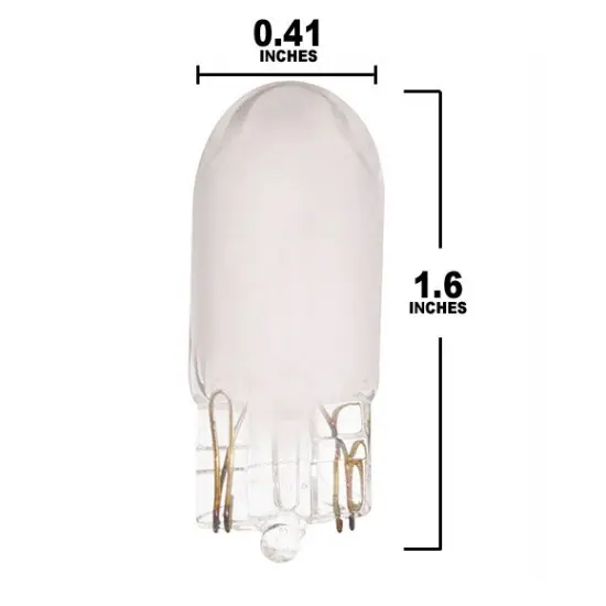 Satco S6976 5W 24V T3.25 Frost Wedge Base Xenon Miniatures Lamps {2}