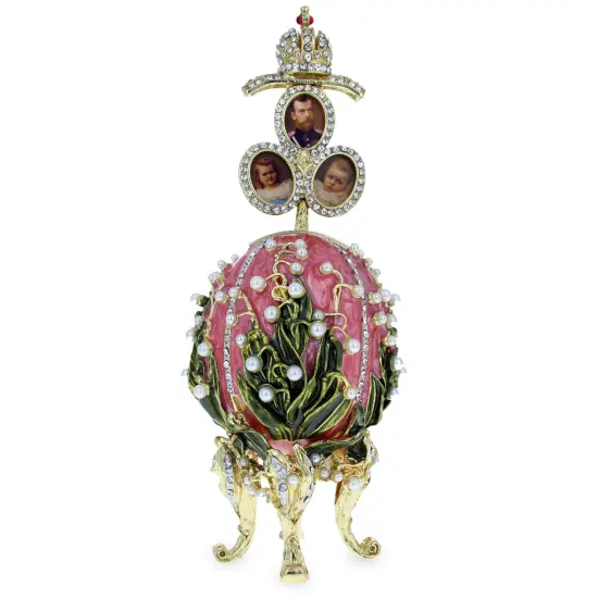 1898 Lilies of the Valley Musical Royal Imperial Easter Egg 6.3 Inches {1}
