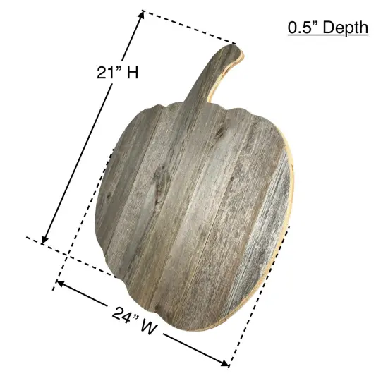 Rustic Farmhouse Fall Harvest Reclaimed Wood Pumpkin Grey {2}
