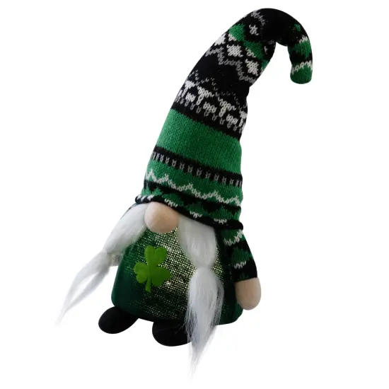 Northlight LED Lighted St. Patrick's Day Girl Gnome - 11.5" Green {6}