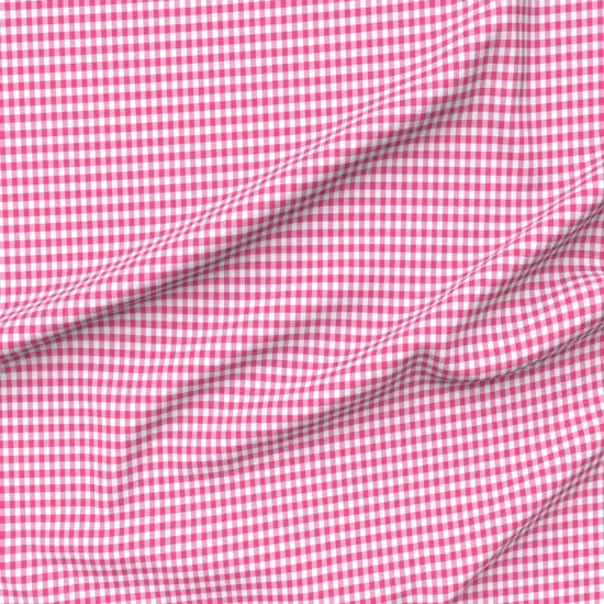 Various Fabrics by the Yard or Fat Quarter Fushia Gingham Pink Plaid Classic Cottagecore Custom Printed Fabric by Spoonflower {6}
