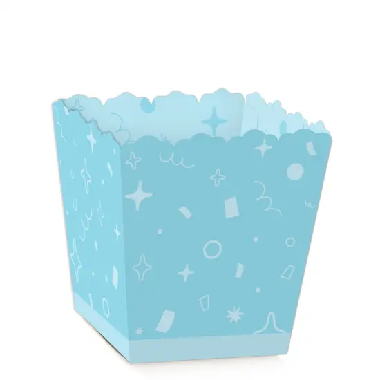 Big Dot of Happiness Blue Confetti Stars - Party Mini Favor Boxes - Simple Party Treat Candy Boxes - Set of 12 {1}