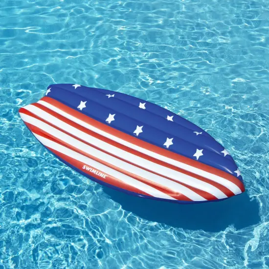 Swim Central Inflatable Americana Surfer Swimming Pool Lounge Float - 73" Multi {3}