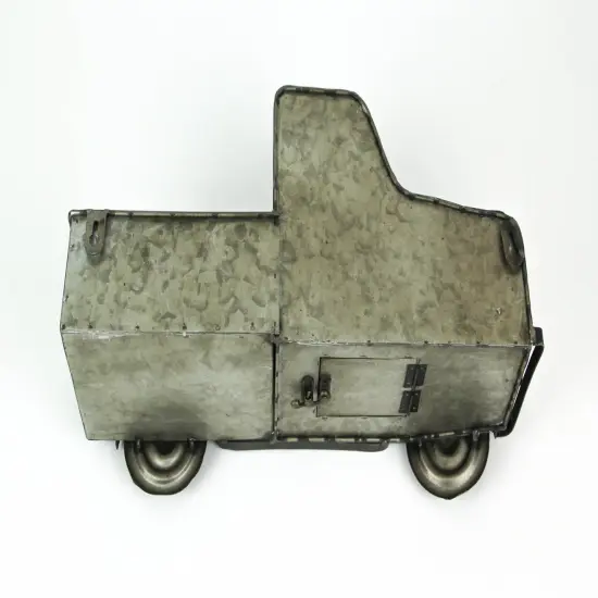 Rustic Distressed Metal Retro Pickup Truck Hanging Birdhouse {3}