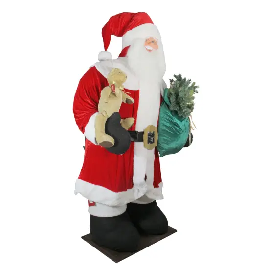 Northlight LED Lighted and Musical Inflatable Santa Claus Commercial Christmas Figurine - 8' Red {3}