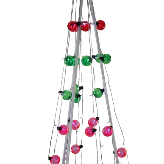 Northlight Lighted Show Cone Christmas Tree Outdoor Decoration - 6' - Multicolor {4}