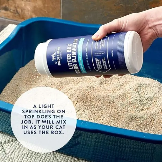 Rocco & Roxie&reg; - Litter Box Odor Eliminator, Best Natural Urine Deodorizer for Cat Litter Boxes Cats Smell Control, Odor Absorber, Safe for Kitty, 12 oz {4}