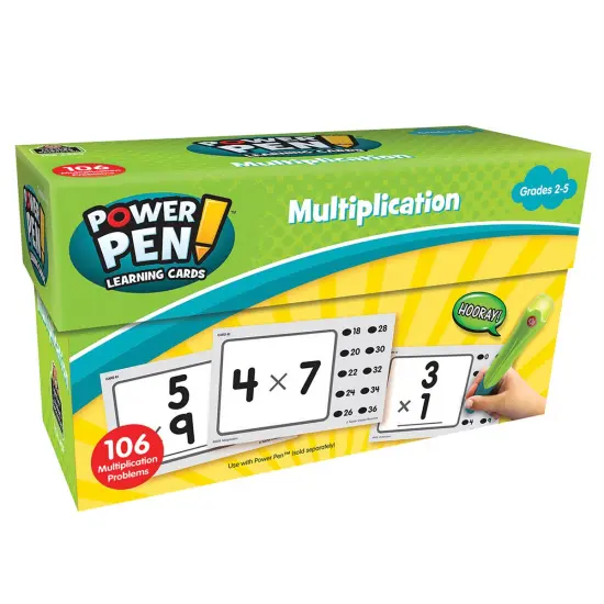 Kaplan Early Learning Company Power Pen Learning Math Quiz Cards - Set of 7 {6}