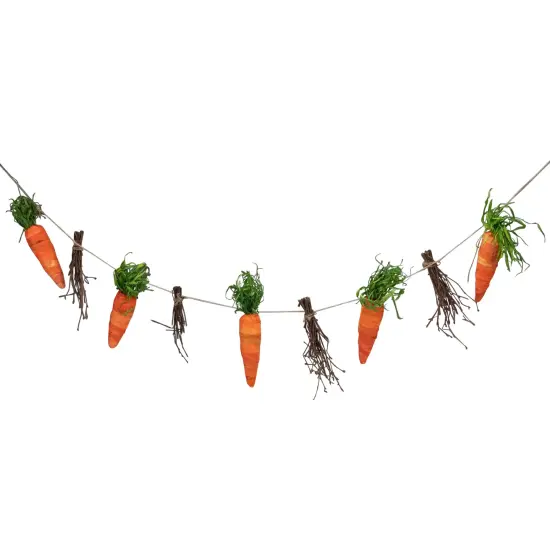 Northlight 3.25' Carrots and Twigs Artificial Easter Garland Orange {1}