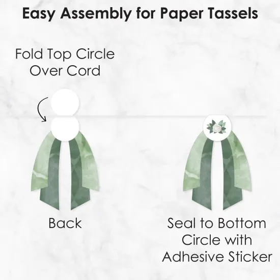 Big Dot of Happiness Boho Botanical - DIY Greenery Party Pennant Garland Decoration - Triangle Banner - 30 Pieces {7}