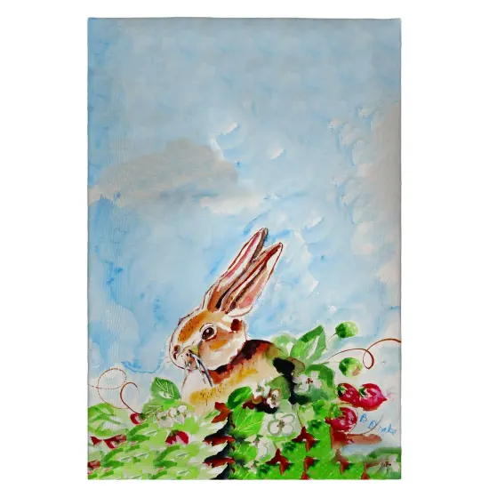 Betsy Drake Jack Rabbit Lt Guest Towel {1}