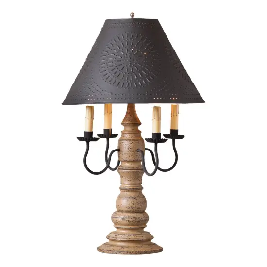 Bradford Lamp in Americana Pearwood with Shade {1}