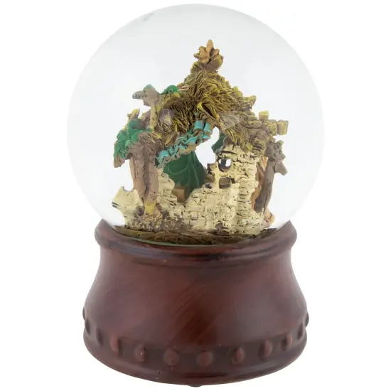 Northlight Christmas Nativity Musical Snow Globe - 5.5" Brown {6}