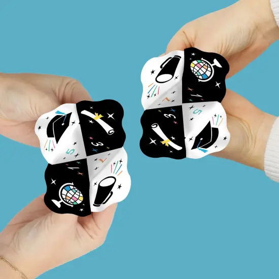 Big Dot of Happiness Graduation Cheers - Graduation Party Cootie Catcher Game - Fortune Tellers - Set of 12 {3}