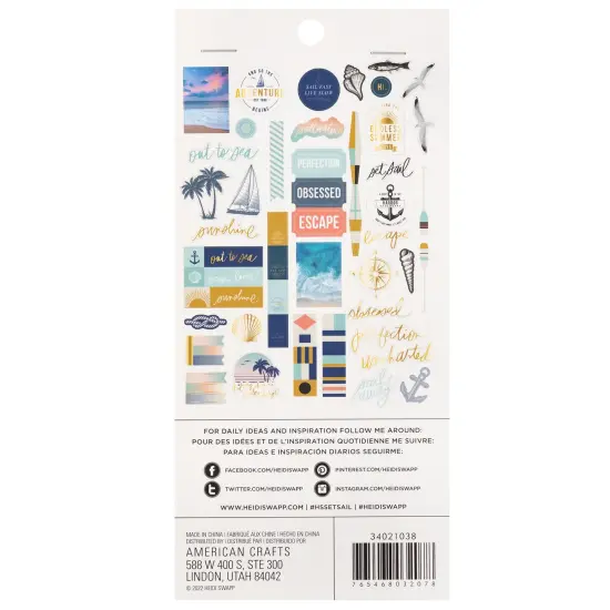 Heidi Swapp Set Sail Ephemera Die-Cuts-42/Pkg {2}