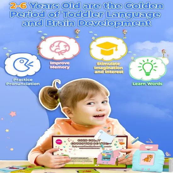 Toddler Toys for Boys 2 3 4 5 Year Old Gifts, Speech Therapy Toys, Talking Flash Card 224 Sight Words, Montessori Learning Educational Sensory Toys for Autistic Children Toddler Age 2-5 {5}