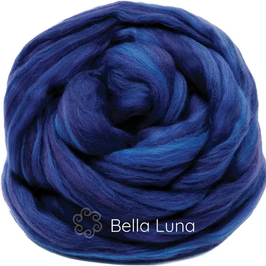100% Superfine Merino Fiber: Winner's Circle. Soft Combed Top Roving Color Blend for Spinning, Felting, Weaving Bella Luna {2}