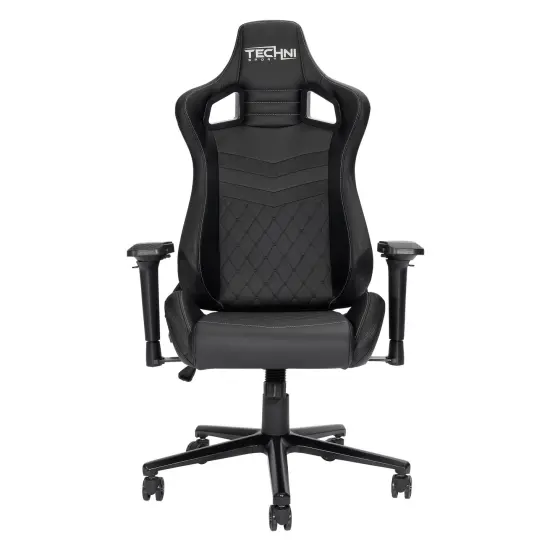 Techni Office Solutions 53" Vibrant Black Unique Techni Sports TS-83 Comfortable Gaming Chair {7}