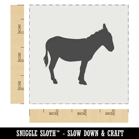 Donkey Silhouette Solid Wall Cookie DIY Craft Reusable Stencil {5}
