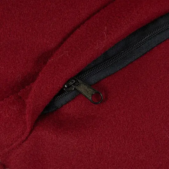 Northlight 18" Maroon and Beige Deer Head Worsted Christmas Square Throw Pillow Red {6}