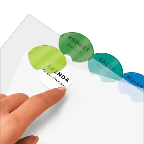 Avery 8-Tab Style Edge Dividers, Insertable Tabs, 2 Sets of 11201 {6}