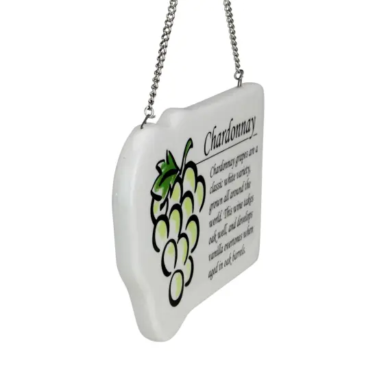 Midwest 4" Chardonnay White Wine Grape Plaque Christmas Ornament {3}