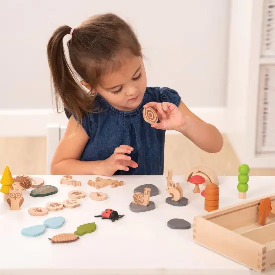 TickiT Woodland Trail Accessory Set - 37 Assorted Wooden Shapes {3}