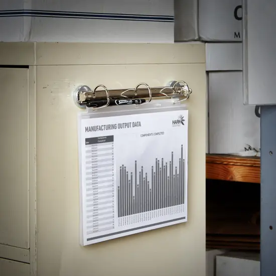 AveryMagnetic Hanging Binder Rings, 3 Ring Binder, 1.5" Slant Rings, Holds 375 Sheets (77715) {2}