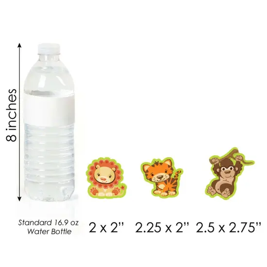 Big Dot of Happiness Funfari - Fun Safari Jungle - DIY Shaped Baby Shower or Birthday Party Cut-Outs - 24 Count {6}