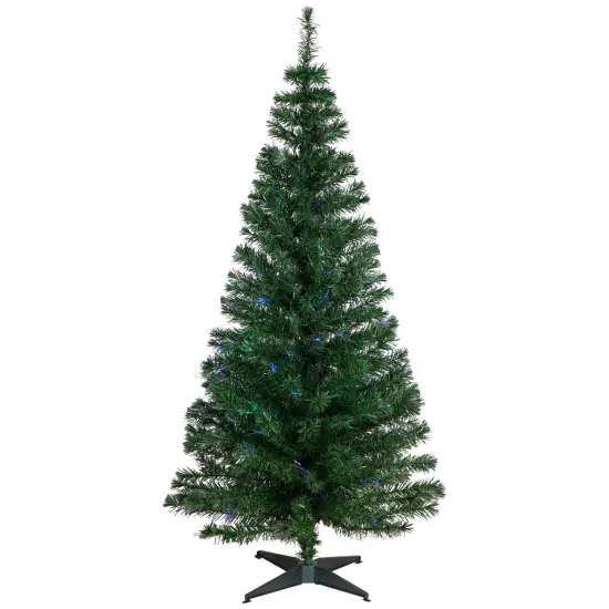 Northlight Pre-Lit Medium Multi-Color Fiber Optic Pine Christmas Tree - 6' Green {1}