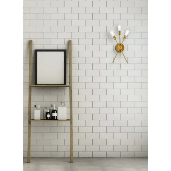 Lucca 11 inch bath sconce in brass {2}