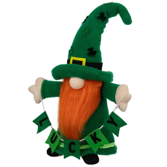 Northlight Lucky Gnome St. Patrick's Day Figurine - 16" - Green {4}