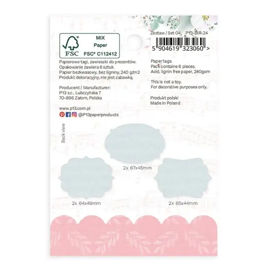 Birdhouse Double-Sided Cardstock Tags 6/Pkg-#04 {2}
