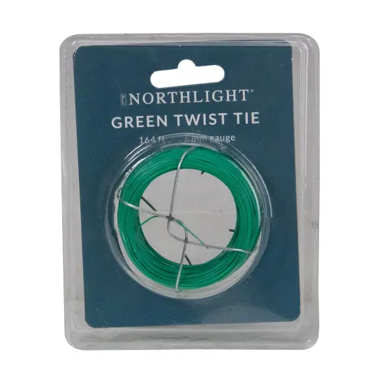 Northlight 164' Green All Purpose Twist Ties {1}