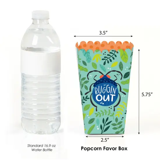 Big Dot of Happiness Buggin' Out - Bugs Birthday Party Favor Popcorn Treat Boxes - Set of 12 {3}