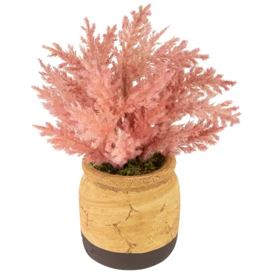 Northlight Artificial Astilbe Plant in a Ceramic Pot - 12" - Pink {4}
