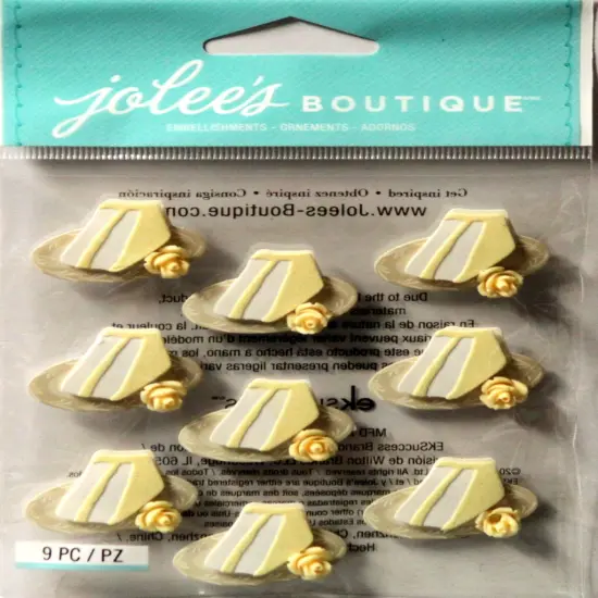Jolee's Boutique Wedding Cake Slices Repeat Dimensional Stickers {1}