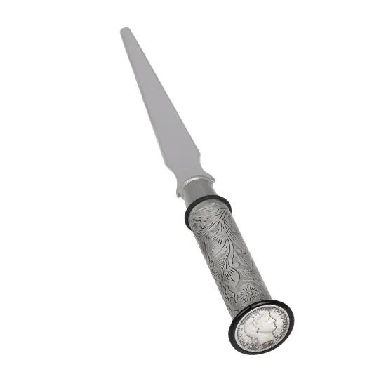 Silver Barber Dime Letter Opener {1}
