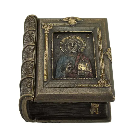 Christ Pantocrator Book Shaped Trinket Box {4}