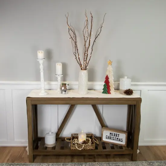 Northlight 39" LED Lighted Natural Branch Bundle Christmas Decoration - Warm White Lights Brown {3}