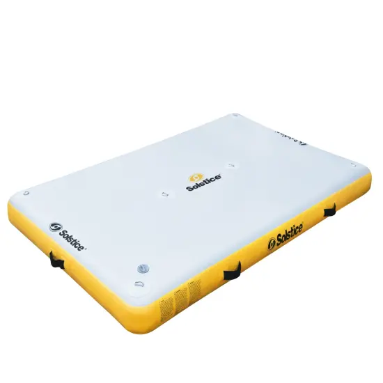 Swim Central Inflatable Private Solstice Drop Stitch Lake Dock Raft - 10' White {1}