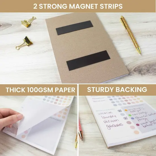 bloom daily planners Planning Pad, 6" x 9", Chore Pad with Magnets, Pastel {6}