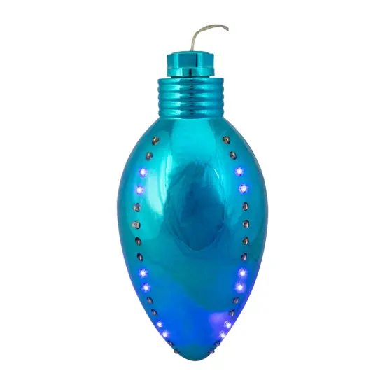 Hofert LED Lighted Commercial Multi-Function Christmas Ornament - Blue - 10" - Clear Lights {1}