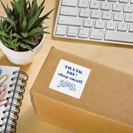 Avery Matte White Square Labels, 2.5" x 2.5" {3}