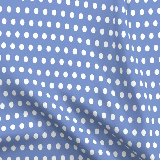 Various Fabrics by the Yard or Fat Quarter Blue Bright Polka Dots Costal Beach Whimsical Large Scale Custom Printed Fabric by Spoonflower {5}